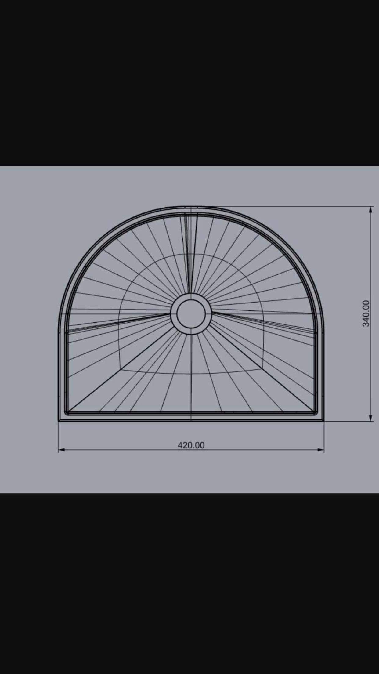Concrete Half Moon Basin - STICKS AND STONE CO