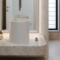 Concrete Polished Half Height Round Pedestal Basin