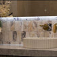 Concrete Half Moon Ribbed Basin