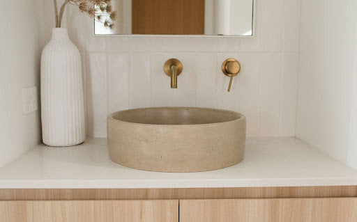 Concrete Round Textured Basin