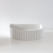 Elegant Concrete Basin Half Moon Ribbed | Sticks & Stone Co