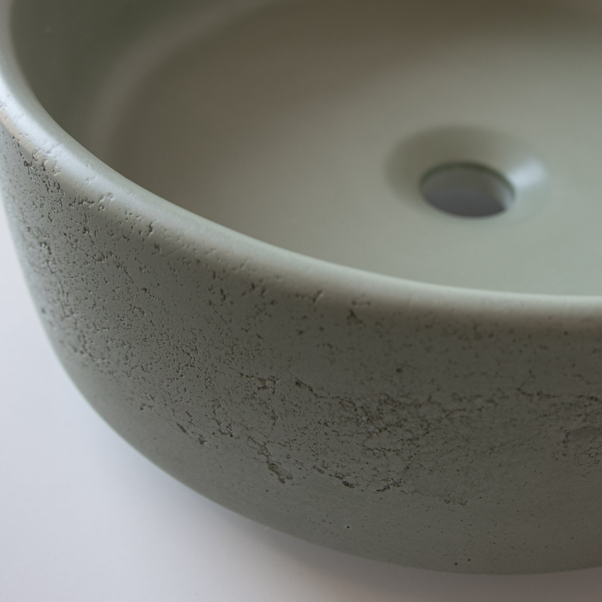 Basin Rouded Versatile Textured Round Concrete Basins | Sticks & Stone Co
